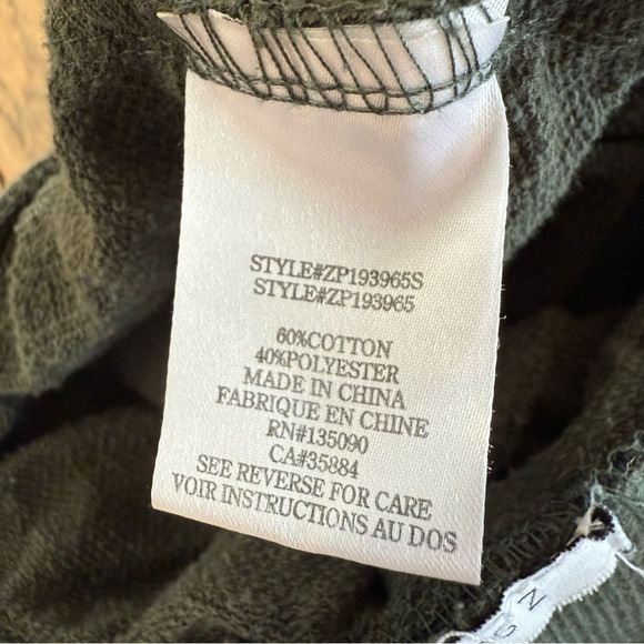 Z Supply Women’s The Animal Flocked Leopard Print Joggers in Olive Green Size S - Picture 10 of 11